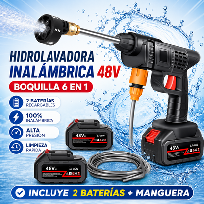 Hidrolavadora Inalámbrica TurboWash™ 48V - Limpieza Potente Donde Quieras
