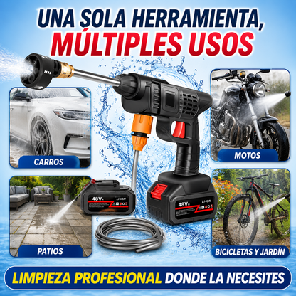 Hidrolavadora Inalámbrica TurboWash™ 48V - Limpieza Potente Donde Quieras