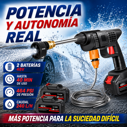 Hidrolavadora Inalámbrica TurboWash™ 48V - Limpieza Potente Donde Quieras