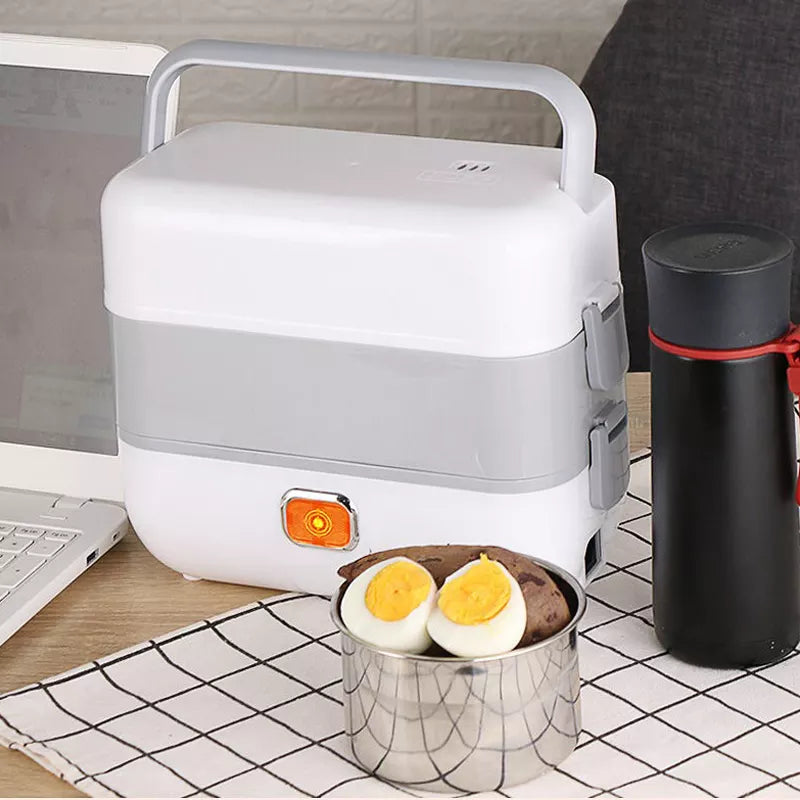 Lonchera Vaporera Eléctrica Portátil - Tu comida caliente en menos de 1 minuto!