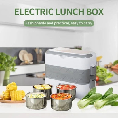 Lonchera Vaporera Eléctrica Portátil - Tu comida caliente en menos de 1 minuto!