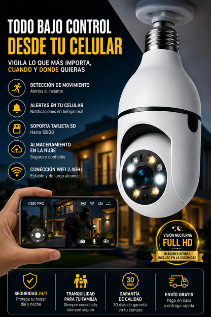 CAMARA DE VIGILANCIA INTELIGENTE - PROTEGE A TU FAMILIA ANTES DE QUE SEA DEMASIADO TARDE