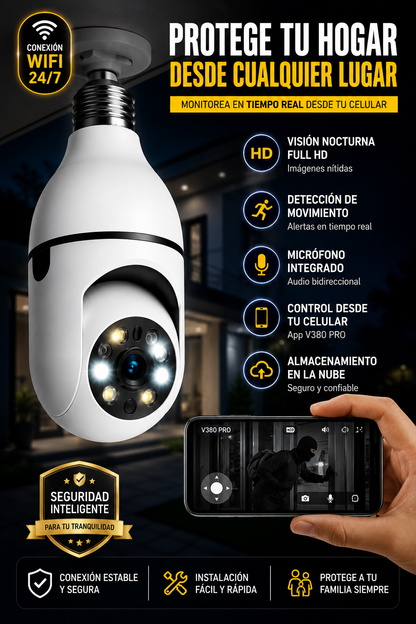 CAMARA DE VIGILANCIA INTELIGENTE - PROTEGE A TU FAMILIA ANTES DE QUE SEA DEMASIADO TARDE