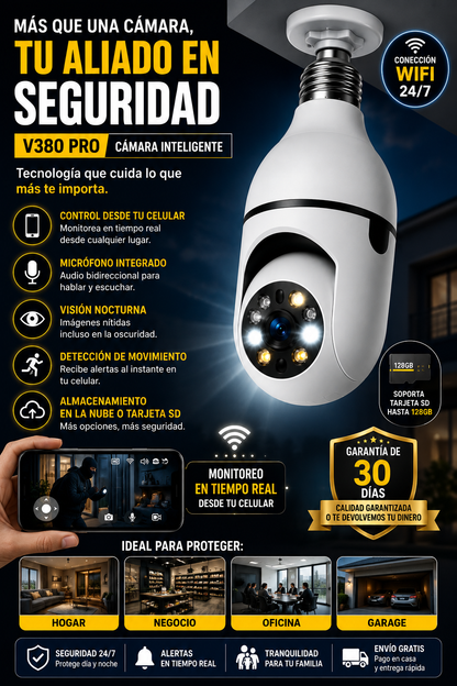 CAMARA DE VIGILANCIA INTELIGENTE - PROTEGE A TU FAMILIA ANTES DE QUE SEA DEMASIADO TARDE